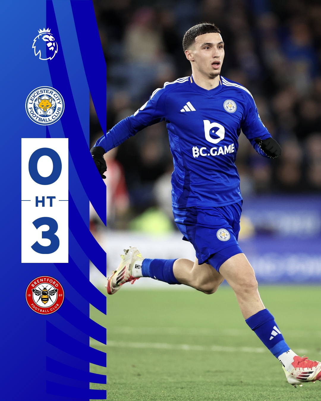  半場(chǎng)0-3！萊斯特若不進(jìn)球輸球，將主場(chǎng)6連敗0進(jìn)球創(chuàng)歷史最糟戰(zhàn)績(jī)