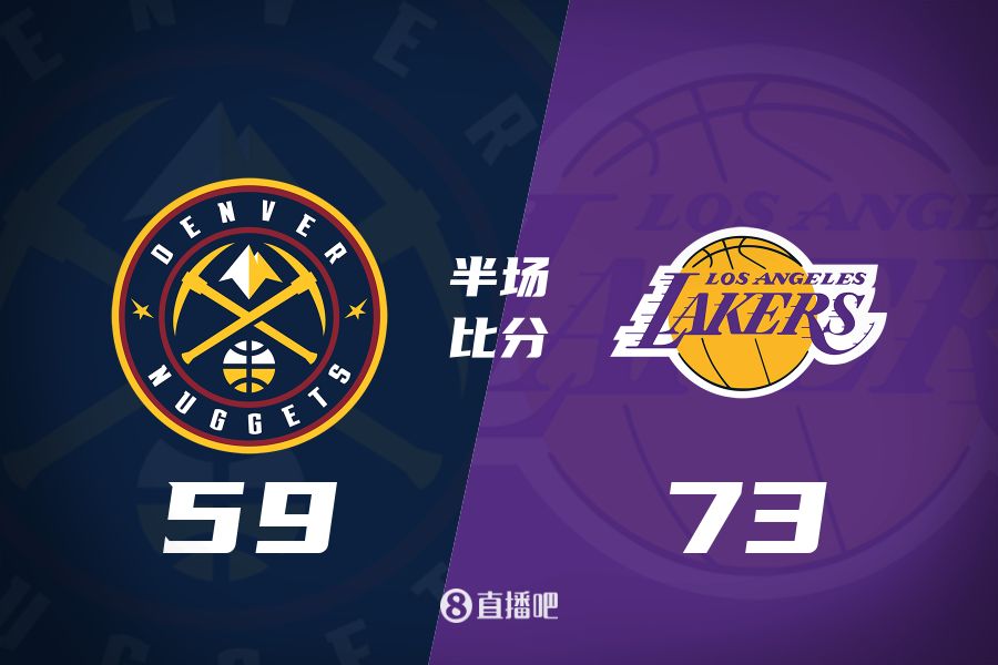  水銀瀉地的進攻火力次節(jié)暫緩！東契奇25分 湖人半場領先掘金14分