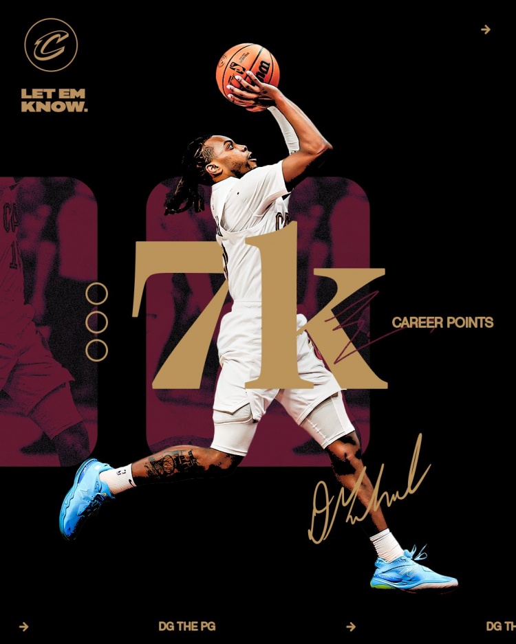  未來可期！加蘭騎士生涯得分達(dá)到7000分 隊史第11位！